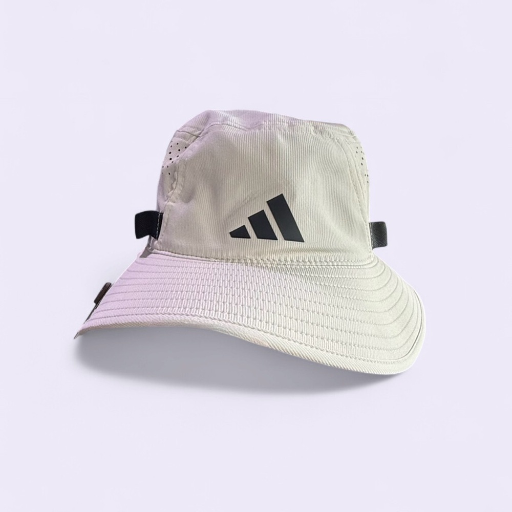 NWT Men’s Cream Adidas Bucket Hat w/ClimaCool technology - Picture 3 of 9